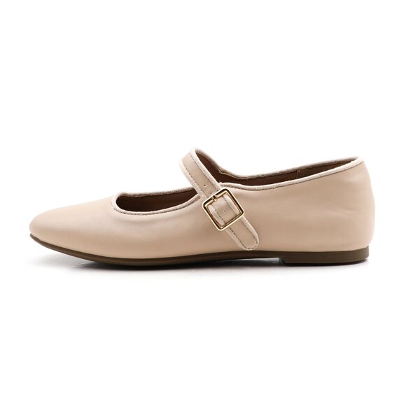 Natural Cushioned Insole Classic Mary Jane Ballet Flat Adjustable Ankle Strap - Picture 9 of 11